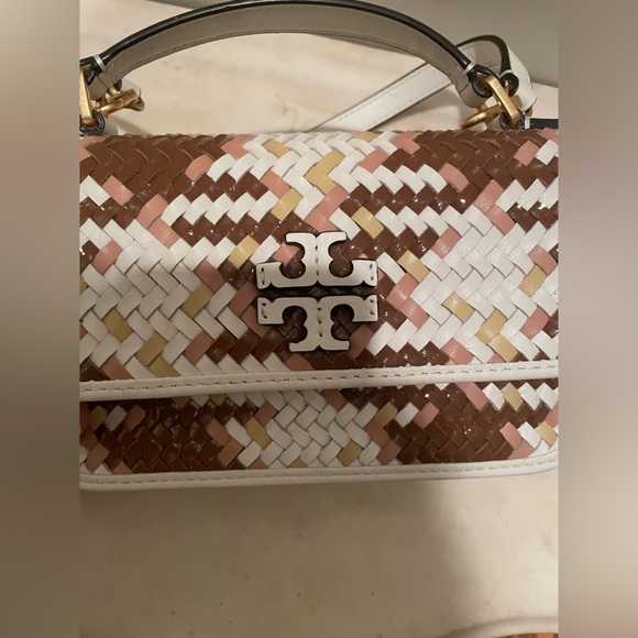 Tory Burch Thea Crossbody in multiwoven leather - Picture 9 of 9